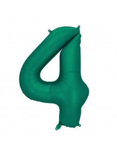 Balão Número 4 Verde Escuro